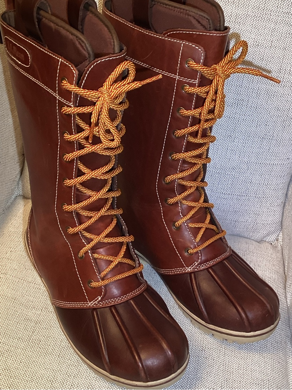 L.L Bean Tek 2.5 Brown Leather Lace-Up waterproof boots size 8M